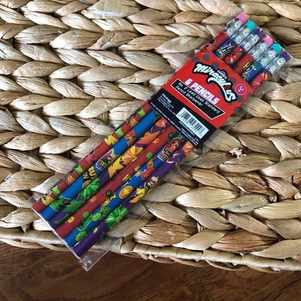 Miraculous 6 pack No. 2 pencils